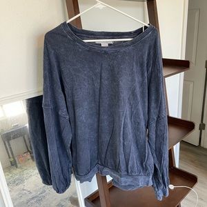 freepeople oversized long sleeve shirt